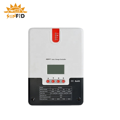 60A 12V Powerwall Bateria litowa 24V 48V LCD Sterownik energii słonecznej TTL RS485 BT