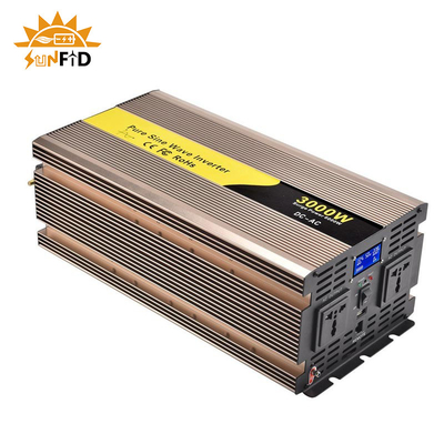 24 V 48 V 3000 W Falownik czystej fali sinusoidalnej 12 V DC na AC 110 V 220 V Energia słoneczna