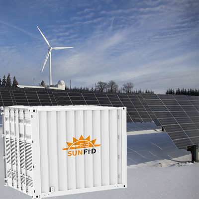 Akumulator 1MW do przechowywania energii w kontenerze Zintegrowany system przechowywania akumulatorów komercyjnych ESS
