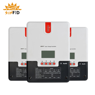60A 12V Powerwall Bateria litowa 24V 48V LCD Sterownik energii słonecznej TTL RS485 BT