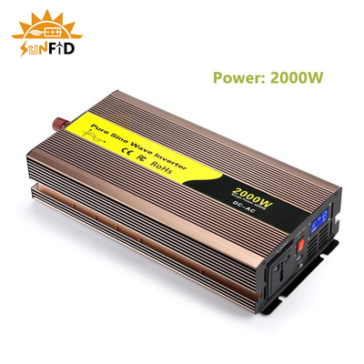 12V Volt 2000w Przetwornica mocy czystej fali sinusoidalnej DC na AC 110V 220V