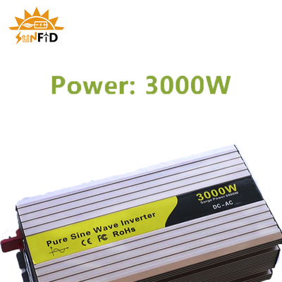 24 V 48 V 3000 W Falownik czystej fali sinusoidalnej 12 V DC na AC 110 V 220 V Energia słoneczna