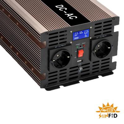 24 V 48 V 3000 W Falownik czystej fali sinusoidalnej 12 V DC na AC 110 V 220 V Energia słoneczna