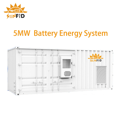 5MWH 30Ft Kontenerowy komercyjny system przechowywania baterii słonecznych BESS