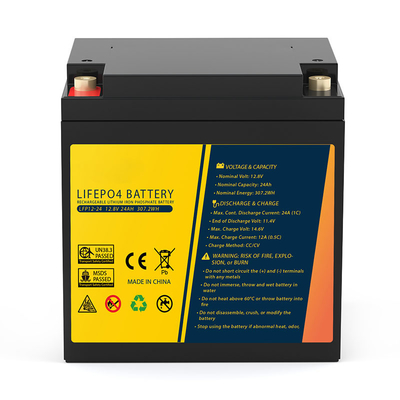 24Ah Lifepo4 Wymiana baterii litowo-jonowej 12,8 V dla UPS Solar Electric Vehicles Elektryczne wózki inwalidzkie