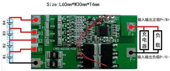 Akumulator BMS Bateria litowa 3,2 v 4s 10a 12,8 v Płytka ochronna
