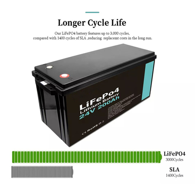 200A Akumulator litowo-jonowy UPS Lifepo4 12V do monitoringu CCTV Camping