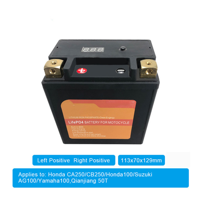 Bateria litowa 4AH 12V na motocyklu z bateriami rozruchowymi BMS Starter Stop