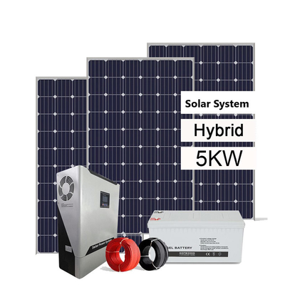 Hybrydowy system zasilania energią słoneczną Off Grid 3KW 5KW 8KW 10KW z bateriami
